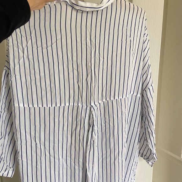 Zara Blue striped cape - Picture 2 of 3